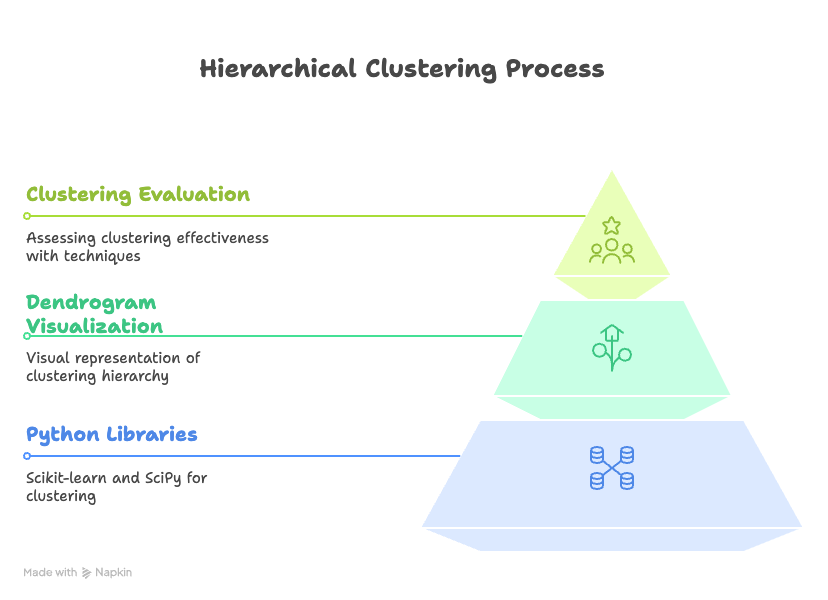 Hierarchial Clustering Process